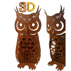 Piękna Sowa 3D 40cm dekoracja figurka rzeźba ogród ozdoba doniczka taras